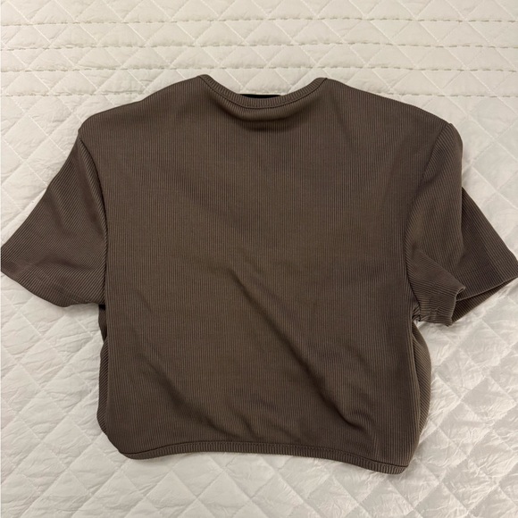Christopher Esber Quartz Ruched Cropped T-Shirt - Picture 4 of 4